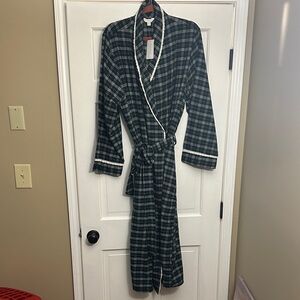Plaid Robe with Belt